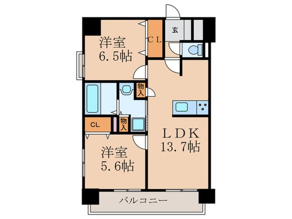 サンクレシア西国分の物件間取画像